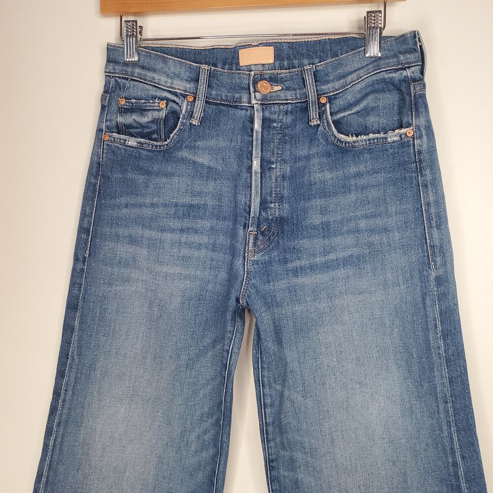 Mother Denim The Tomcat Roller Wide Leg Jeans Where is my Mind Blue 70s Size 27 - Picture 5 of 10